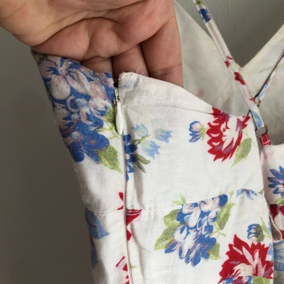 LoveShackFancy size 10 Marion Ruffled Floral Print Mini Dress - Picture 7 of 10